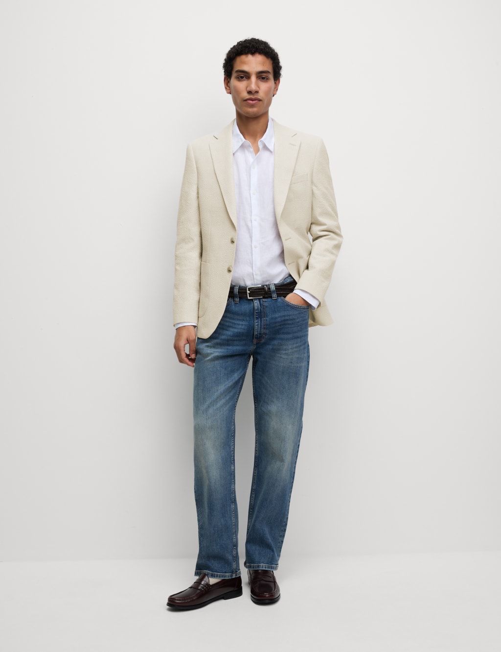 Cotton Rich Seersucker Blazer 5 of 8