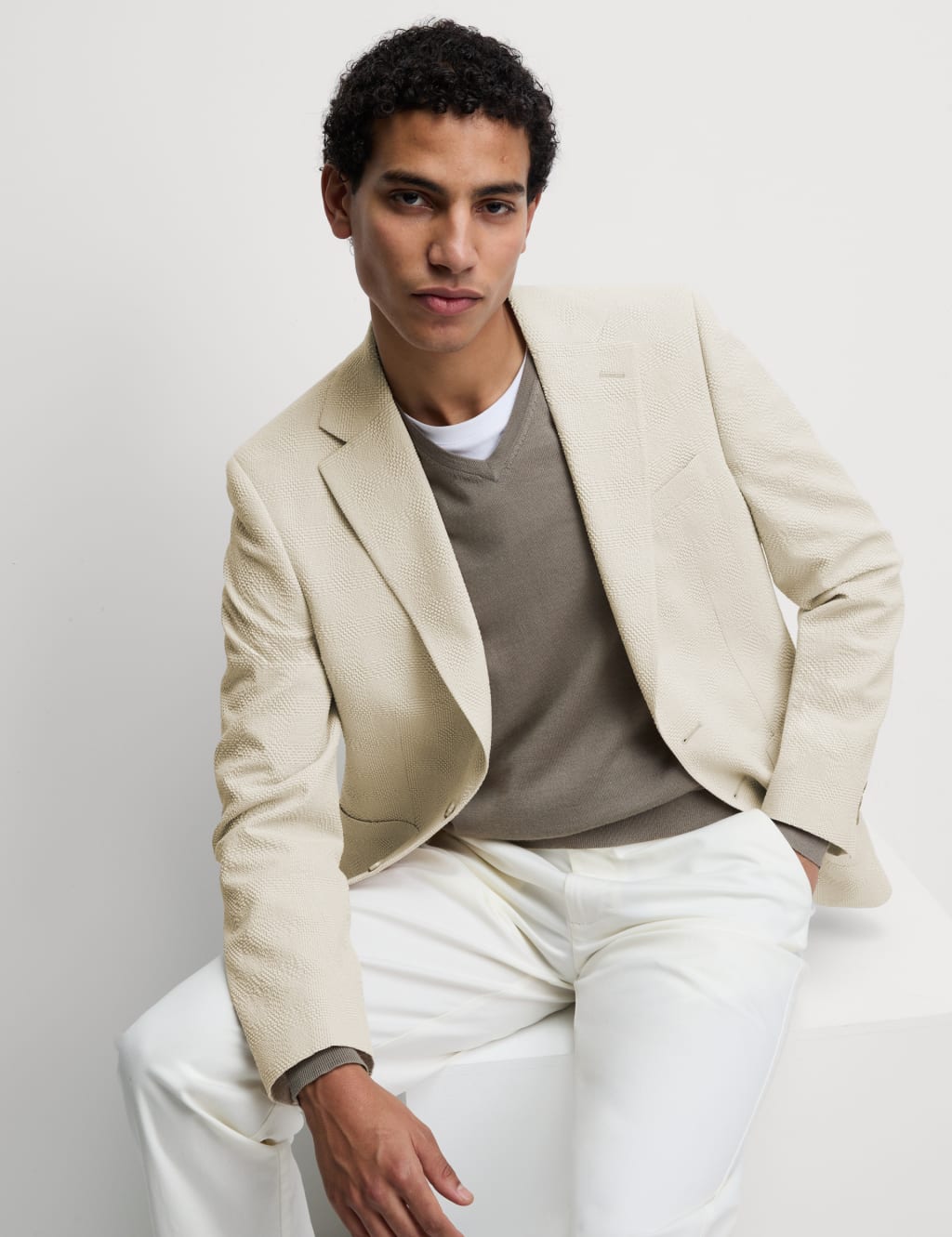 Cotton Rich Seersucker Blazer 8 of 8