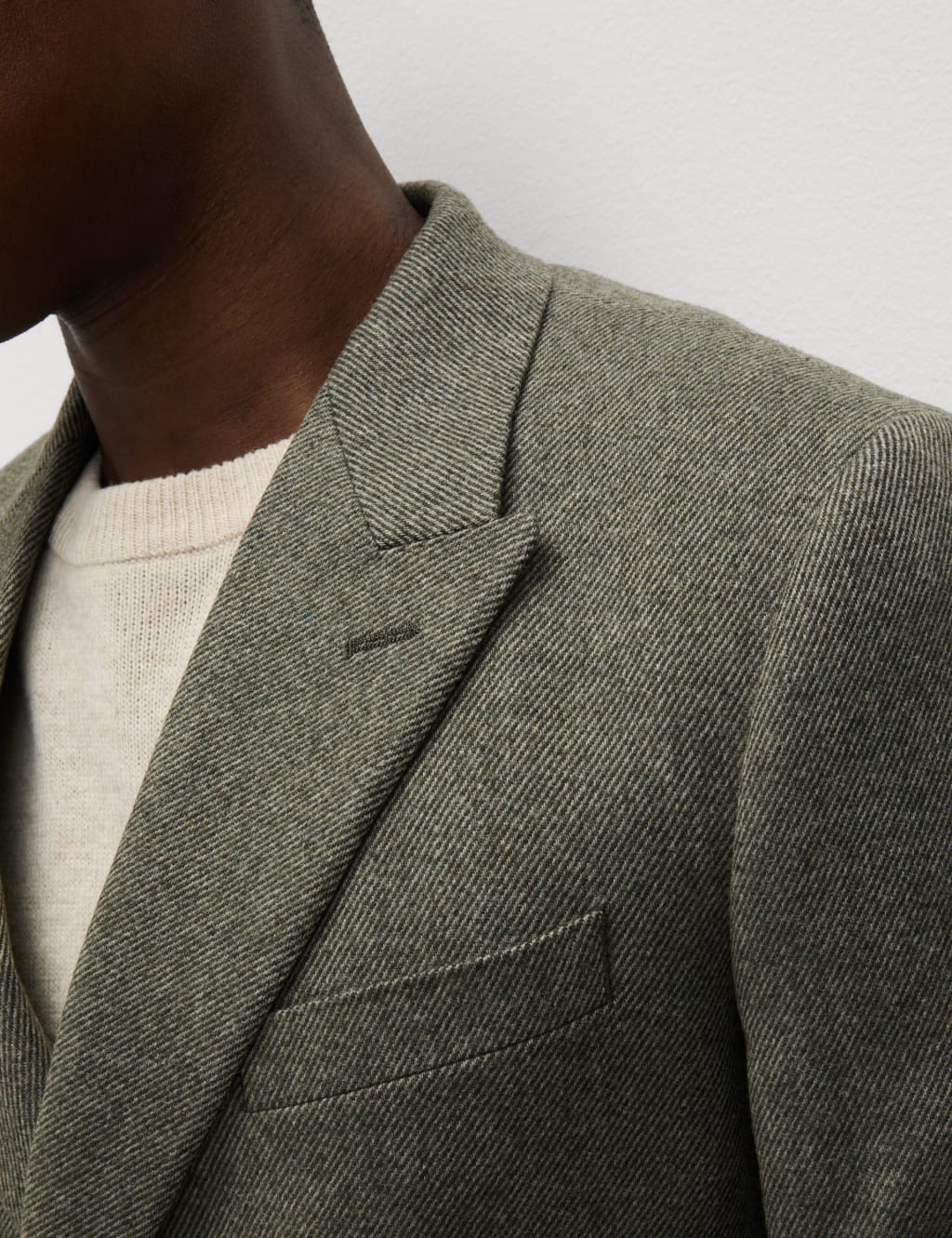 Tailored Fit Wool Blend Twill Blazer 4 of 8