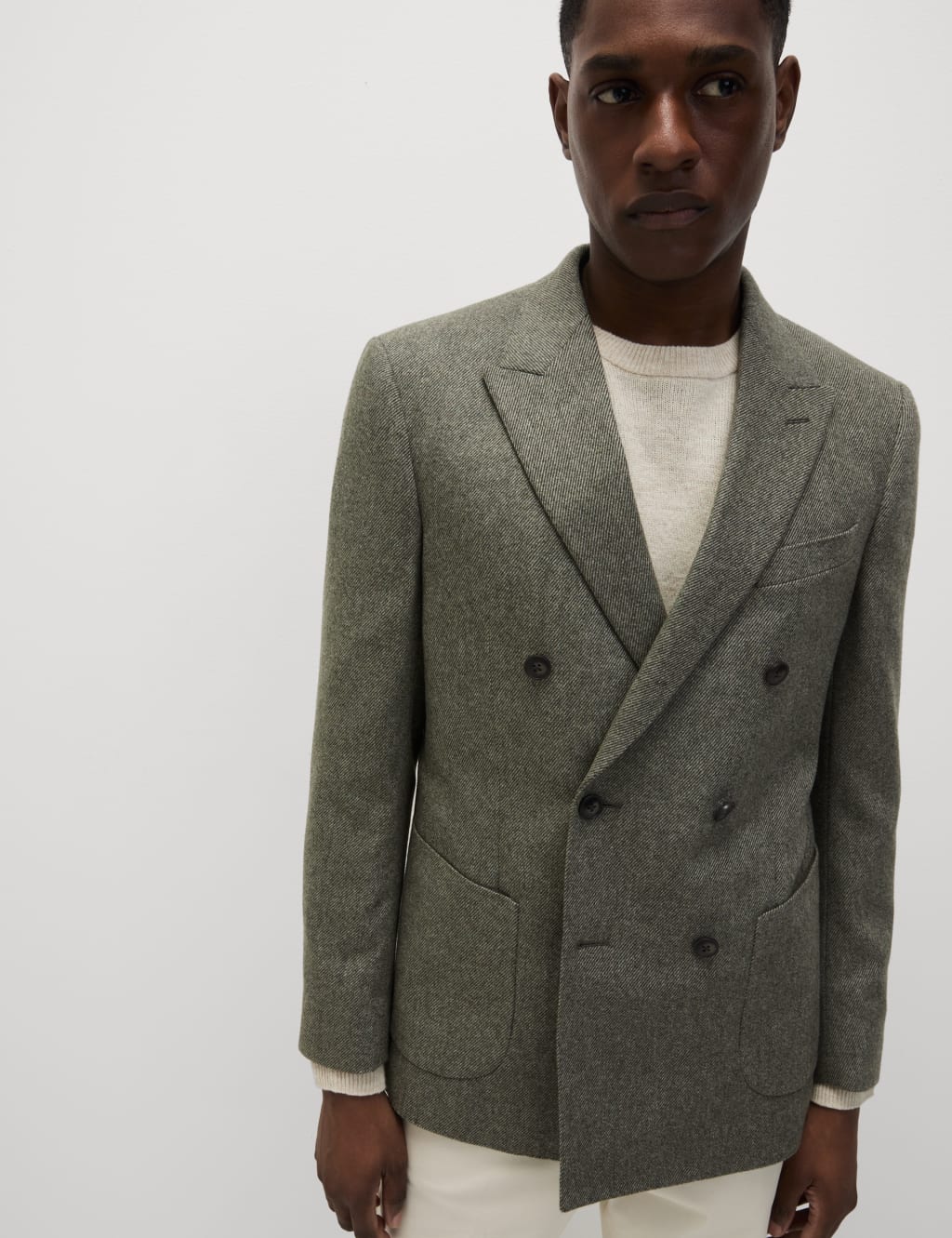 Tailored Fit Wool Blend Twill Blazer 5 of 8