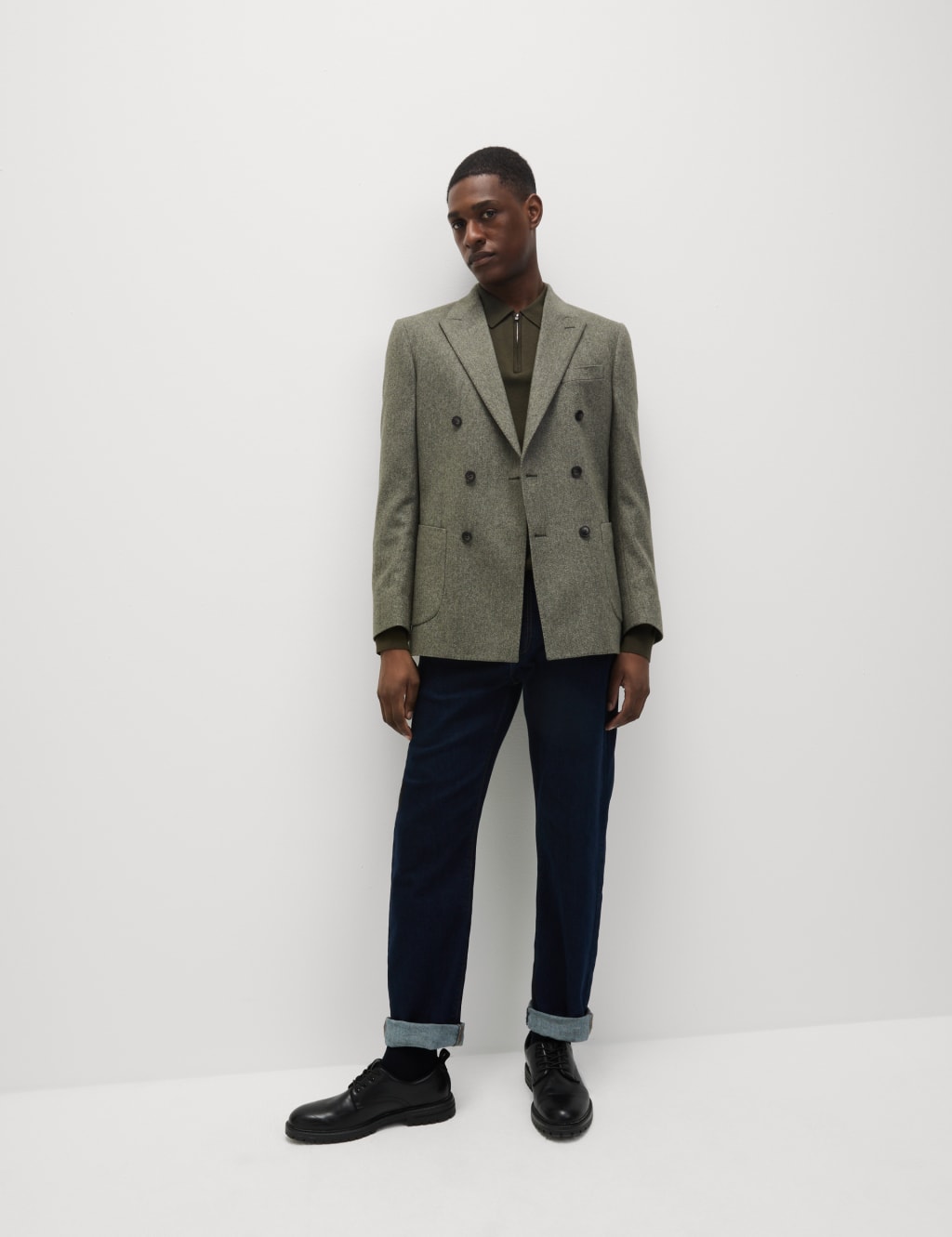 Tailored Fit Wool Blend Twill Blazer 6 of 8