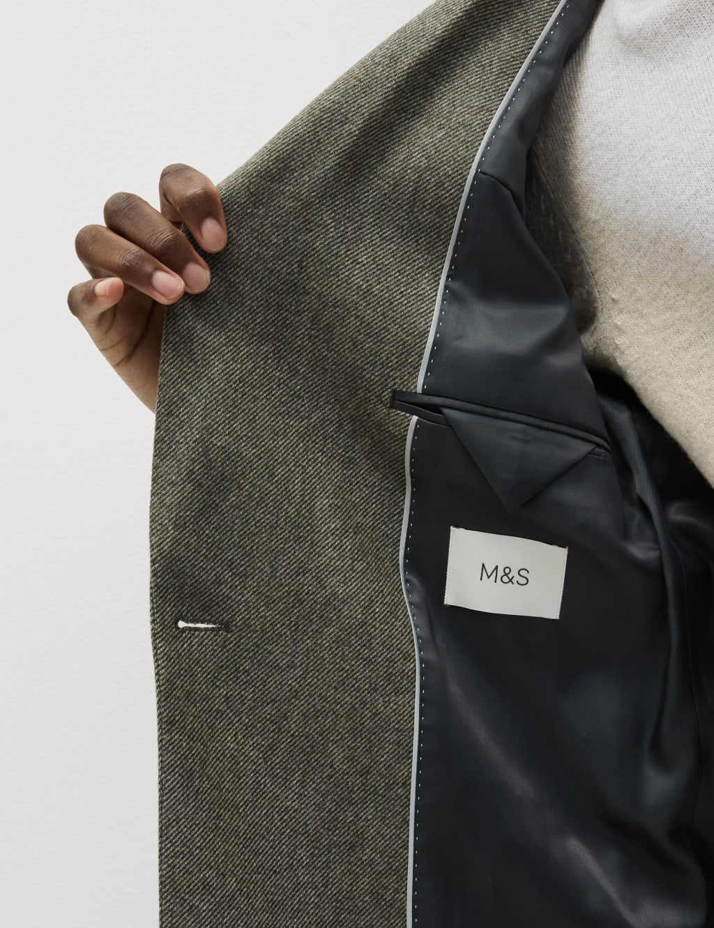 Tailored Fit Wool Blend Twill Blazer 8 of 8