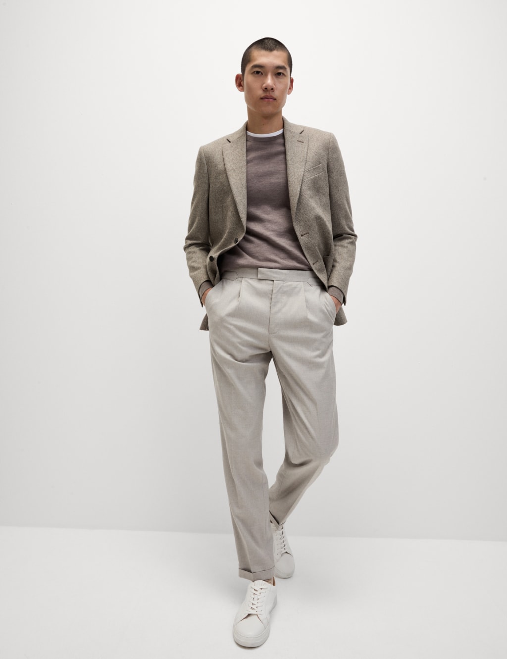 Wool blend blazers cheap