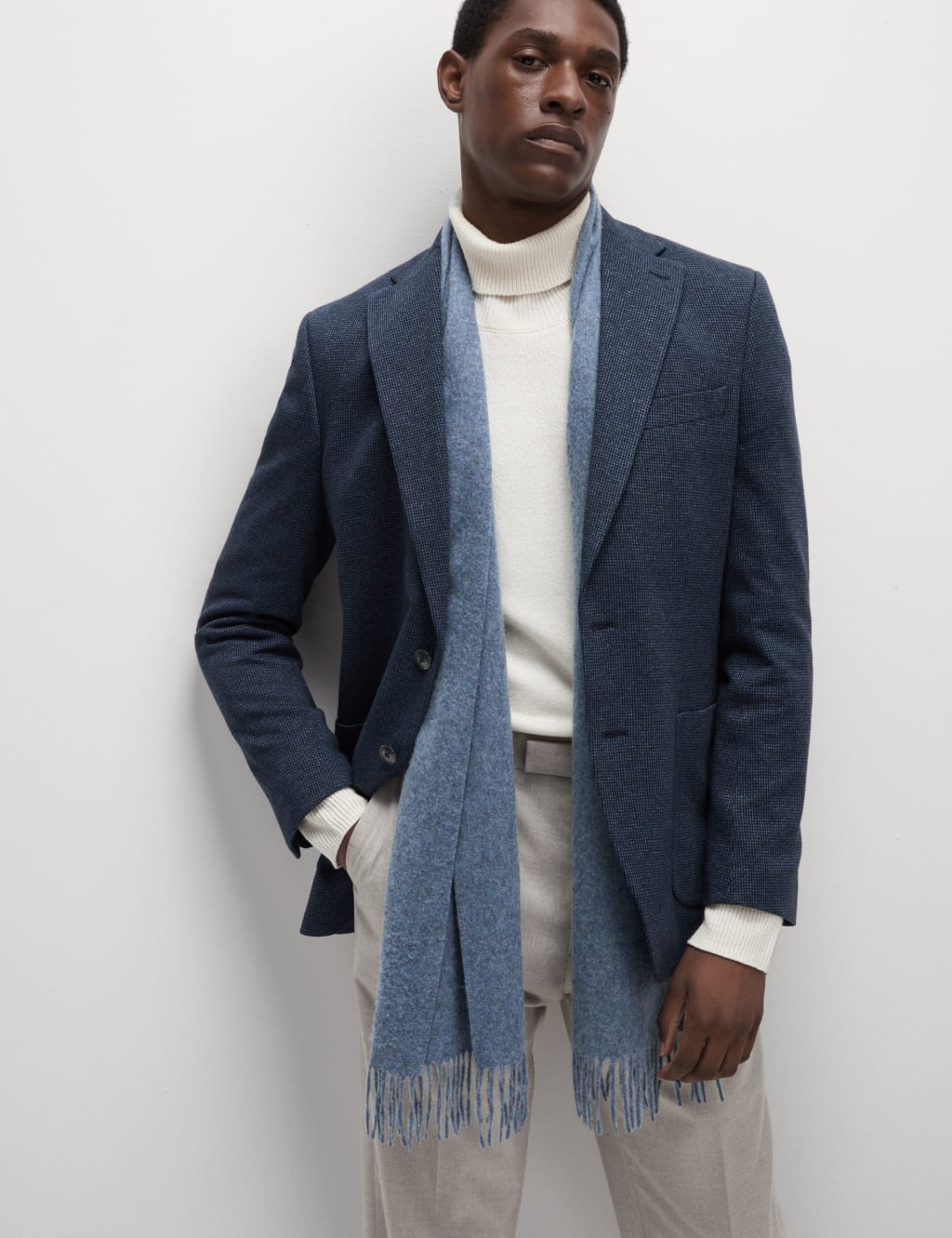 Tailored Fit Cotton Rich Puppytooth Blazer 5 of 8