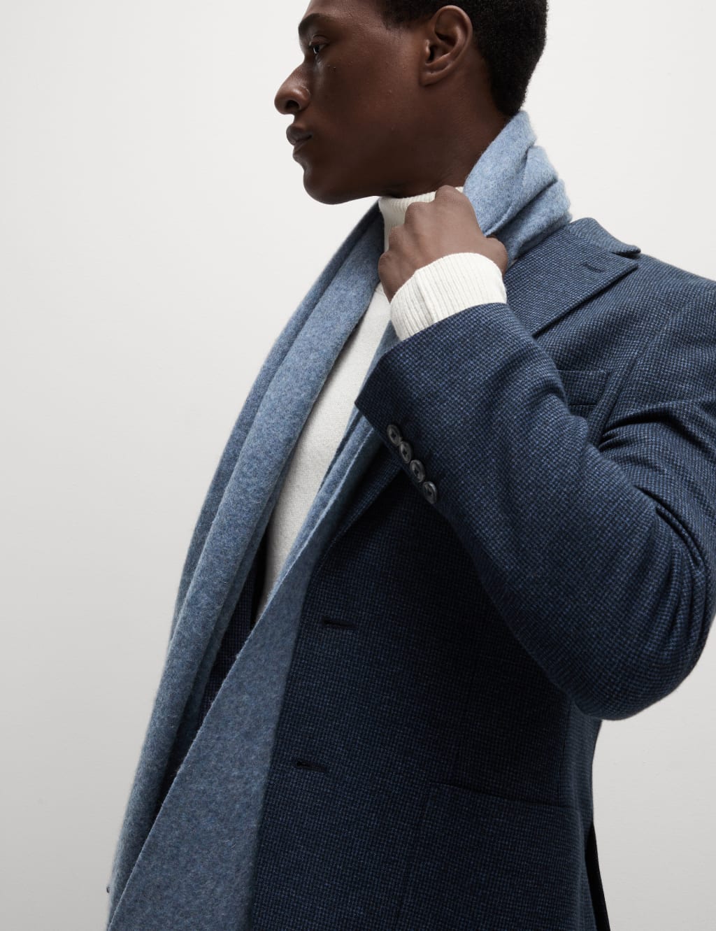 Tailored Fit Cotton Rich Puppytooth Blazer 6 of 8