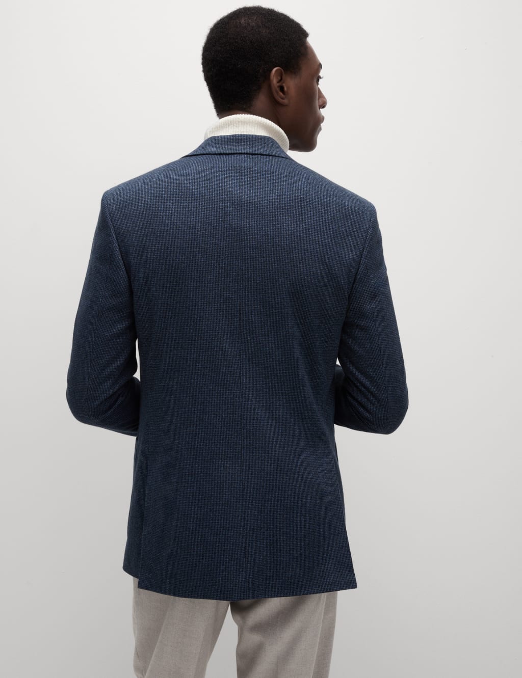 Tailored Fit Cotton Rich Puppytooth Blazer 8 of 8