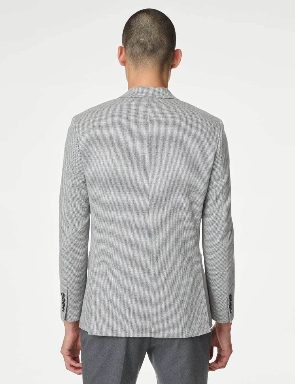 Tailored Fit Cotton Rich Puppytooth Blazer 6 of 7