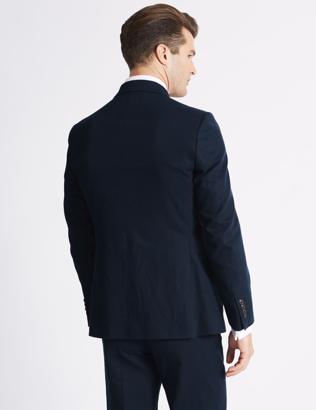 Big & Tall Linen Blend 2 Button Jacket 5 of 8