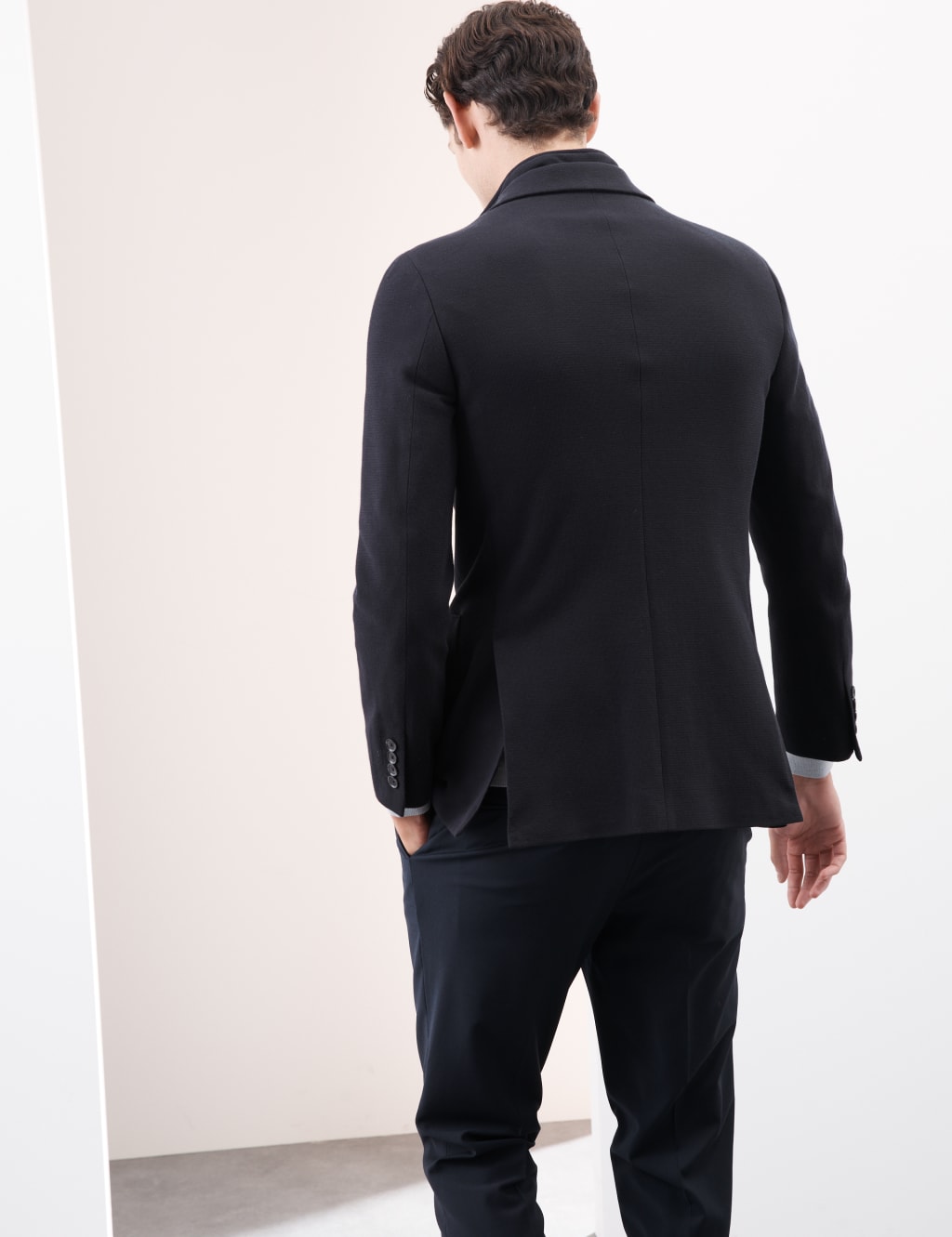 Cotton Rich Knitted Blazer with Gilet 4 of 7