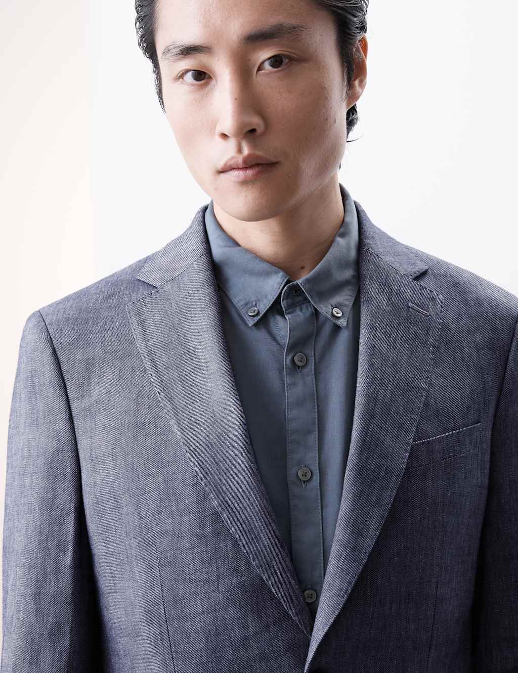 Tailored Fit Italian Linen Blend Twill Blazer 4 of 8