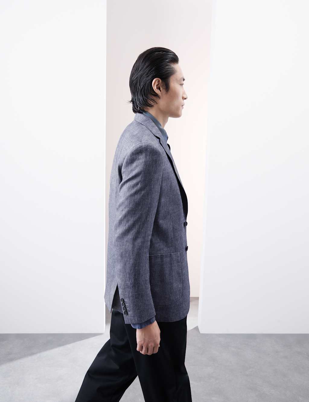 Tailored Fit Italian Linen Blend Twill Blazer 7 of 8