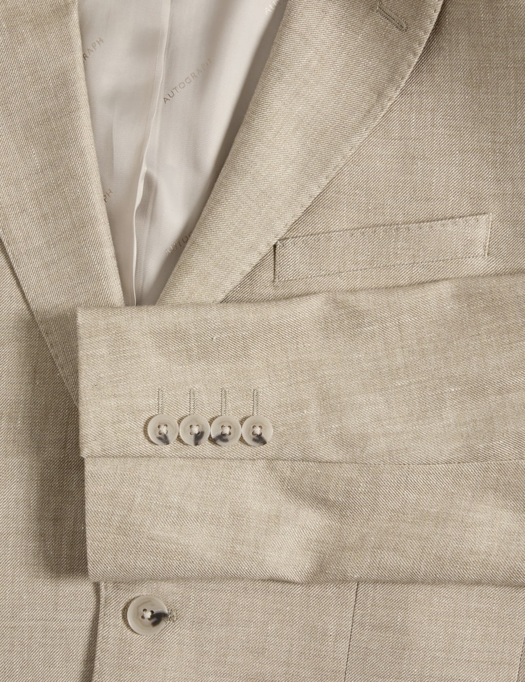 Tailored Fit Italian Linen Blend Twill Blazer 3 of 8