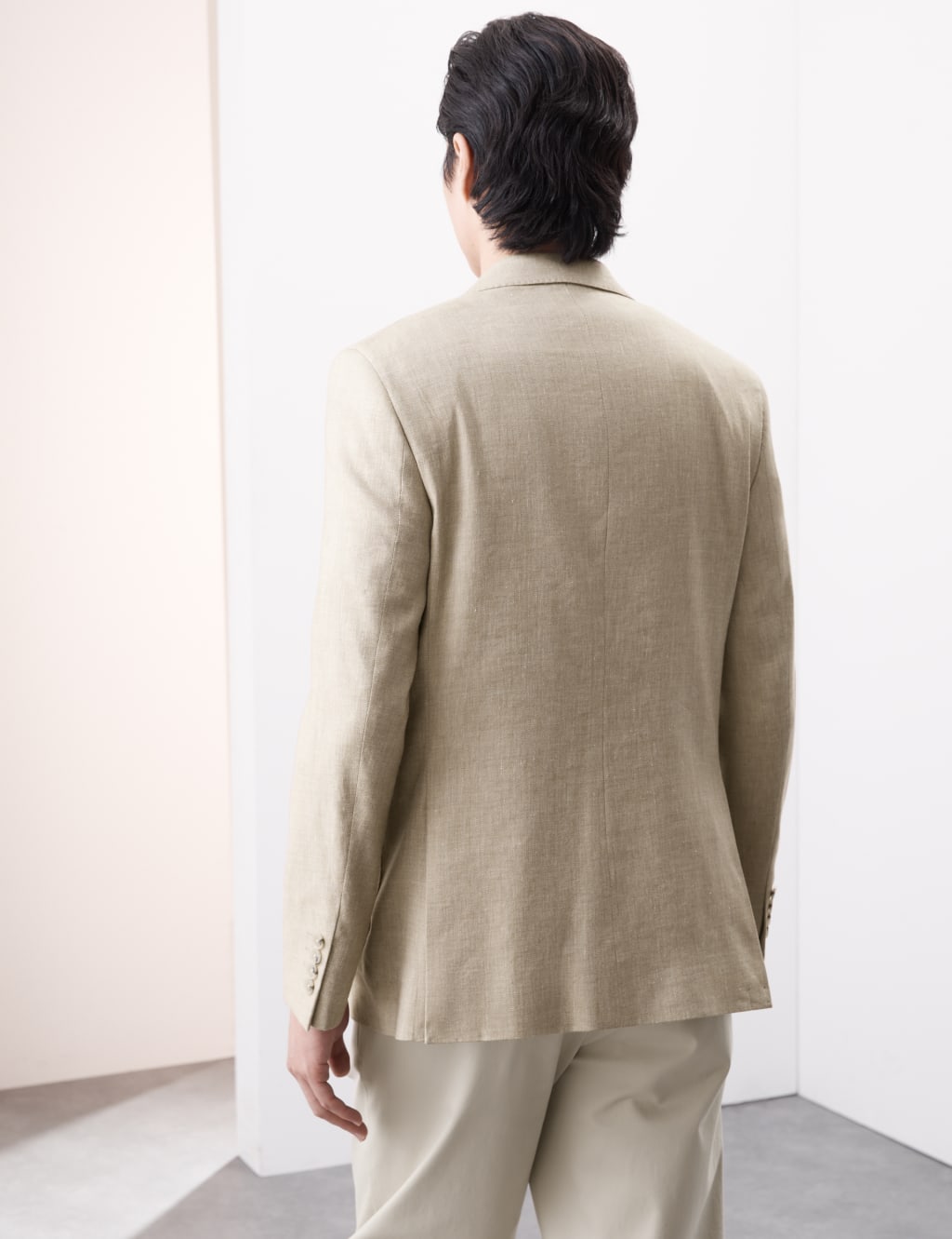 Tailored Fit Italian Linen Blend Twill Blazer 6 of 8