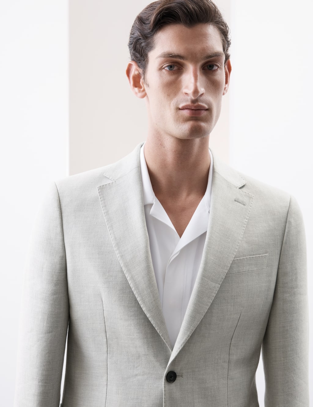 Tailored Fit Italian Linen Blend Twill Blazer 6 of 7