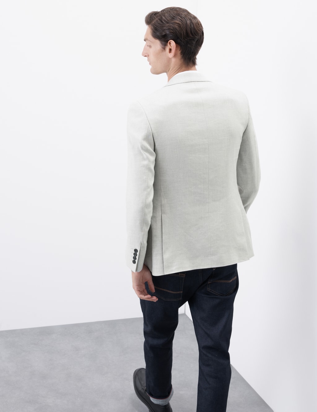 Tailored Fit Italian Linen Blend Twill Blazer 7 of 7