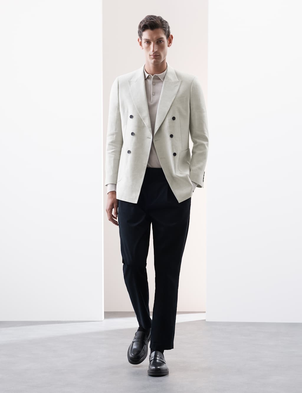 Tailored Fit Linen Blend Twill Blazer 5 of 8