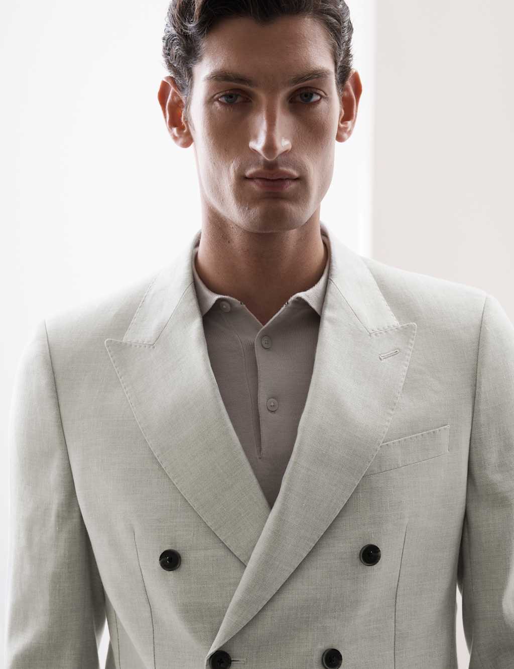 Tailored Fit Linen Blend Twill Blazer 6 of 8