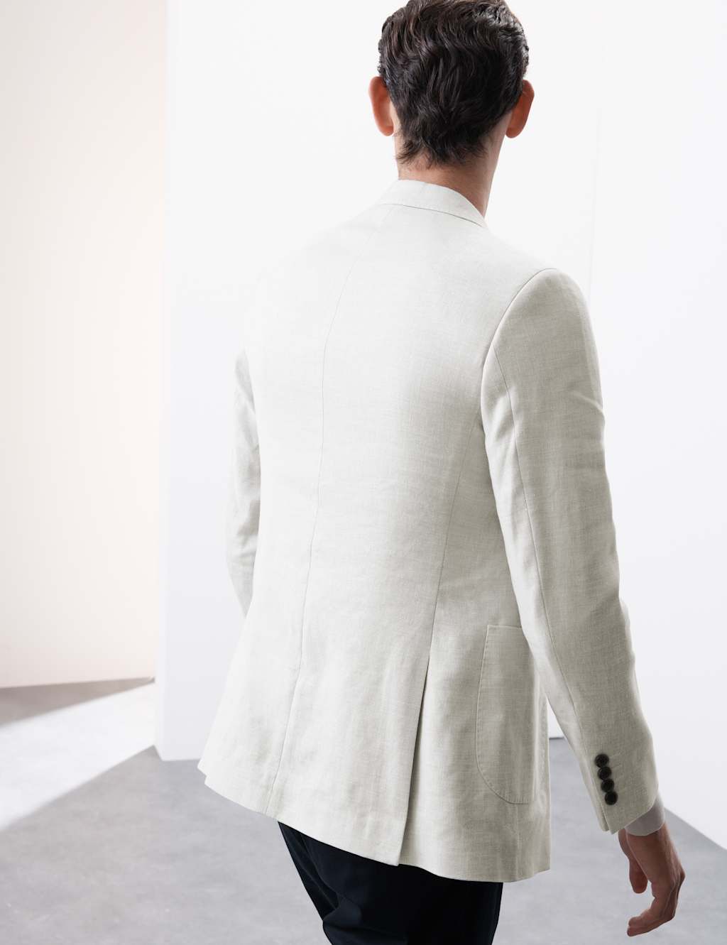 Tailored Fit Linen Blend Twill Blazer 7 of 8