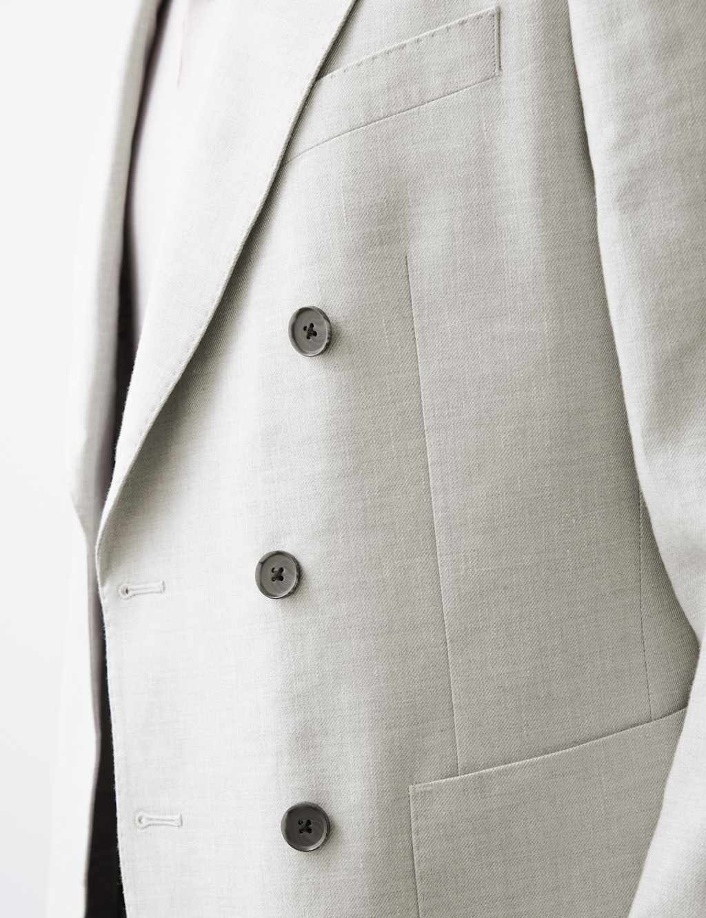 Tailored Fit Linen Blend Twill Blazer 8 of 8