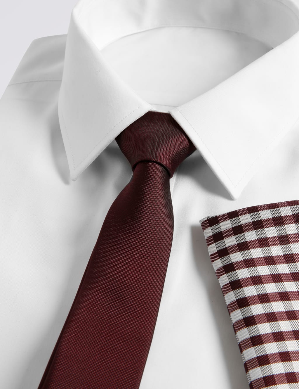 Checked Tie & Pocket Square Set 2 of 4