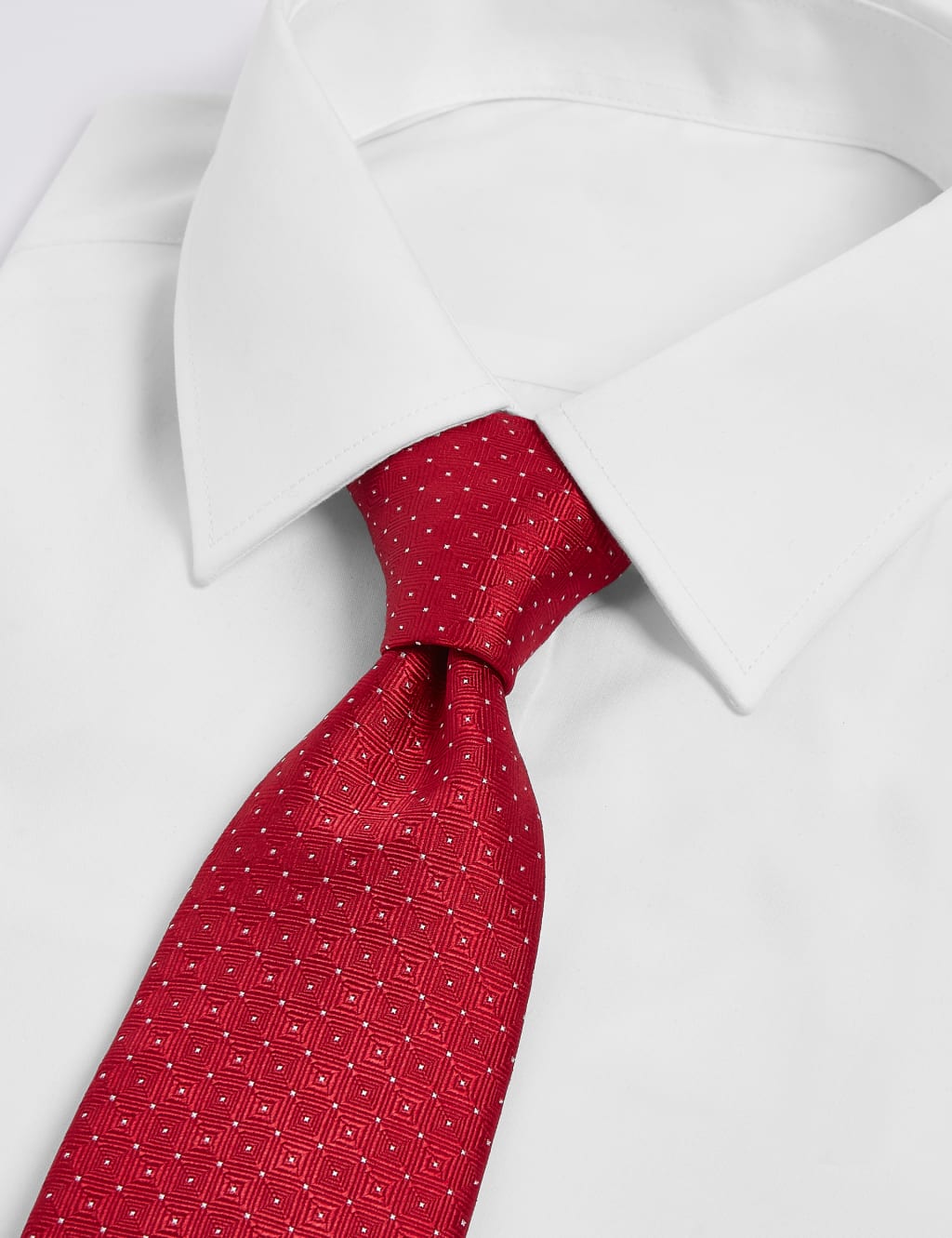Polka Dot Pure Silk Tie 2 of 3
