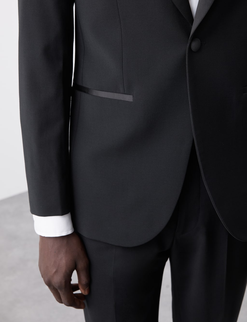 Tailored Fit Wool Blend Tuxedo Jacket 4 of 6
