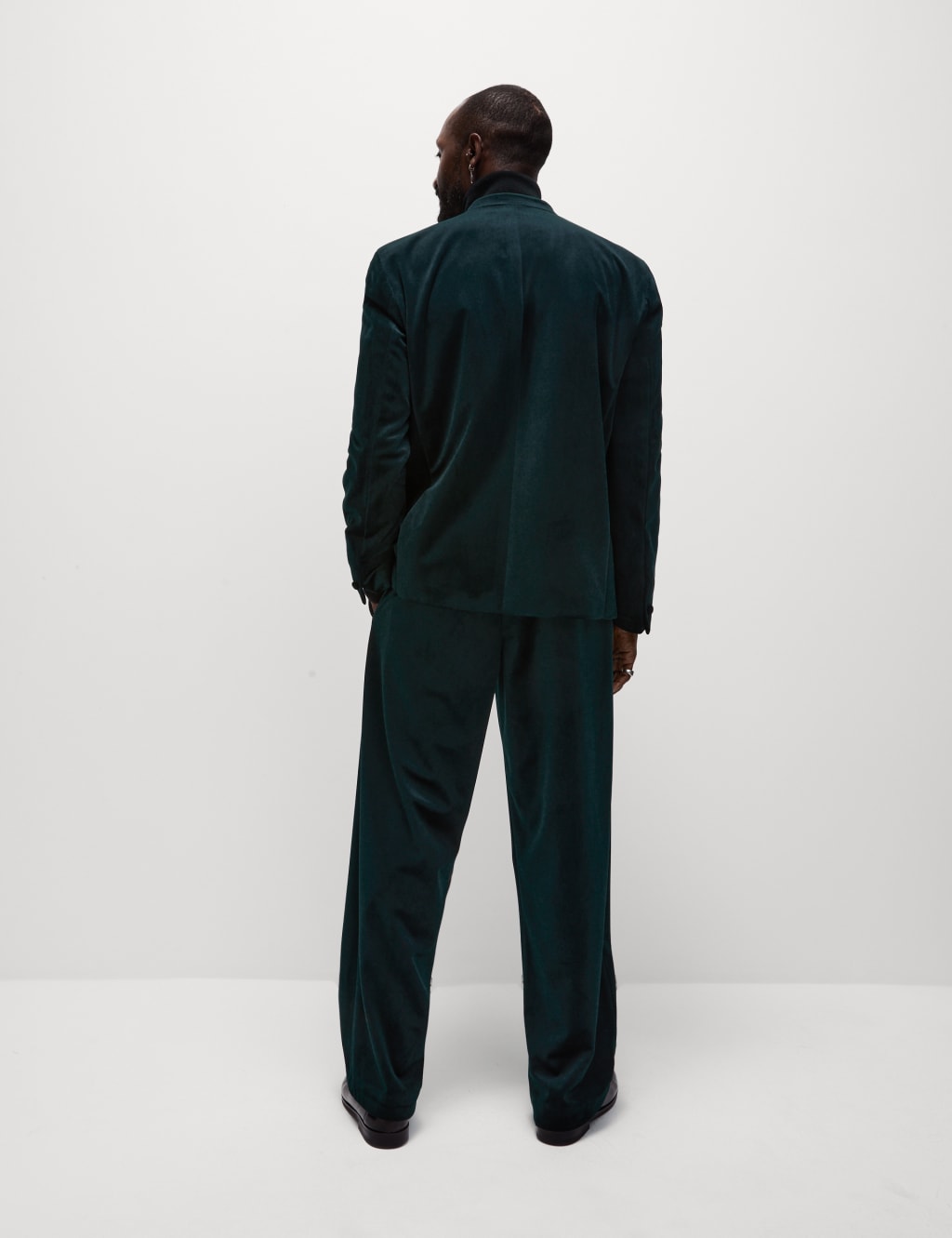 Relaxed Fit Velvet Suit Jacket M S Collection M S