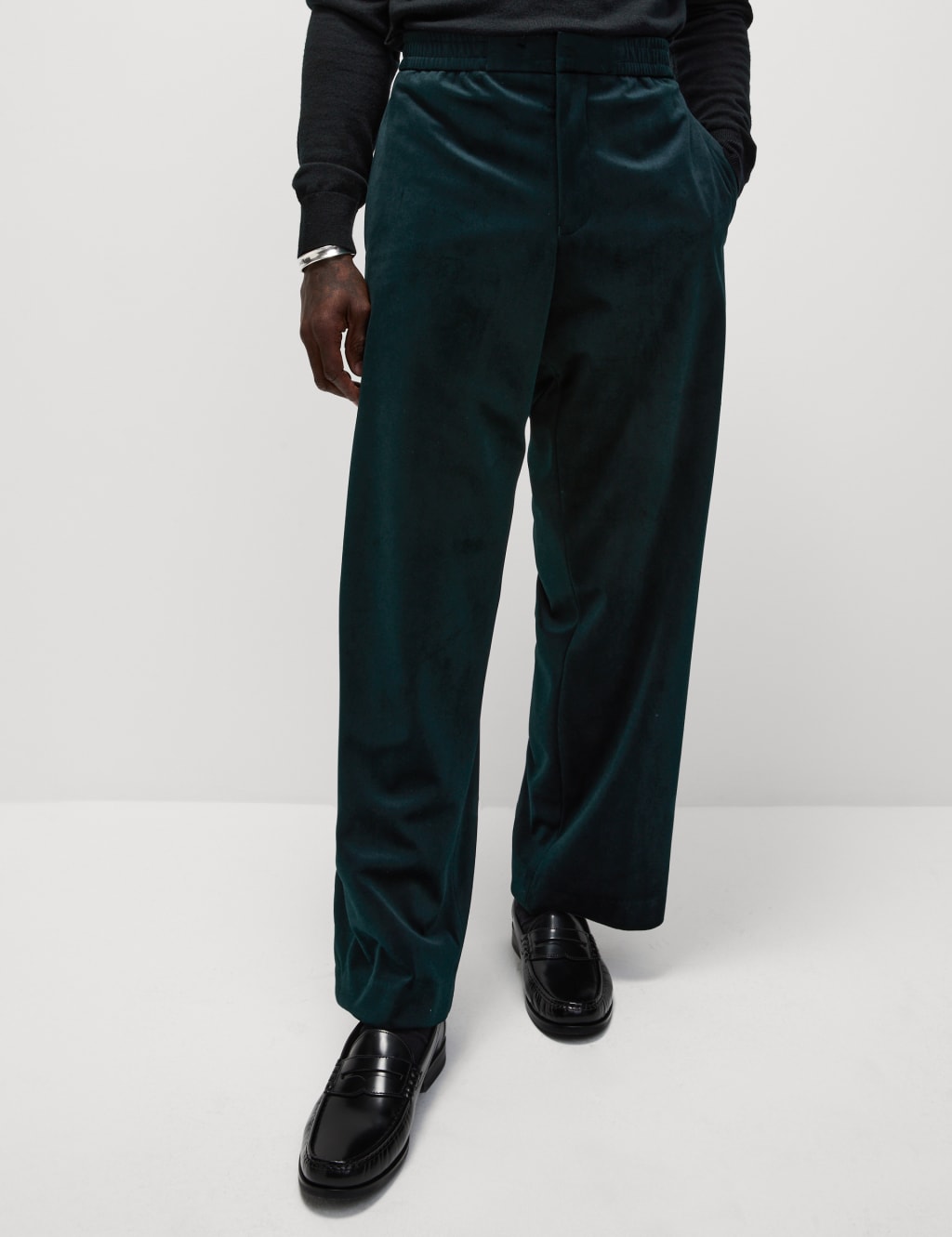 Relaxed Fit Velvet Suit Trousers M S Collection M S