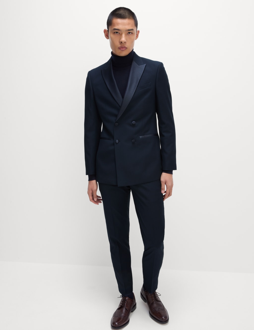 Slim Fit Double Breasted Tuxedo Jacket 6 of 7