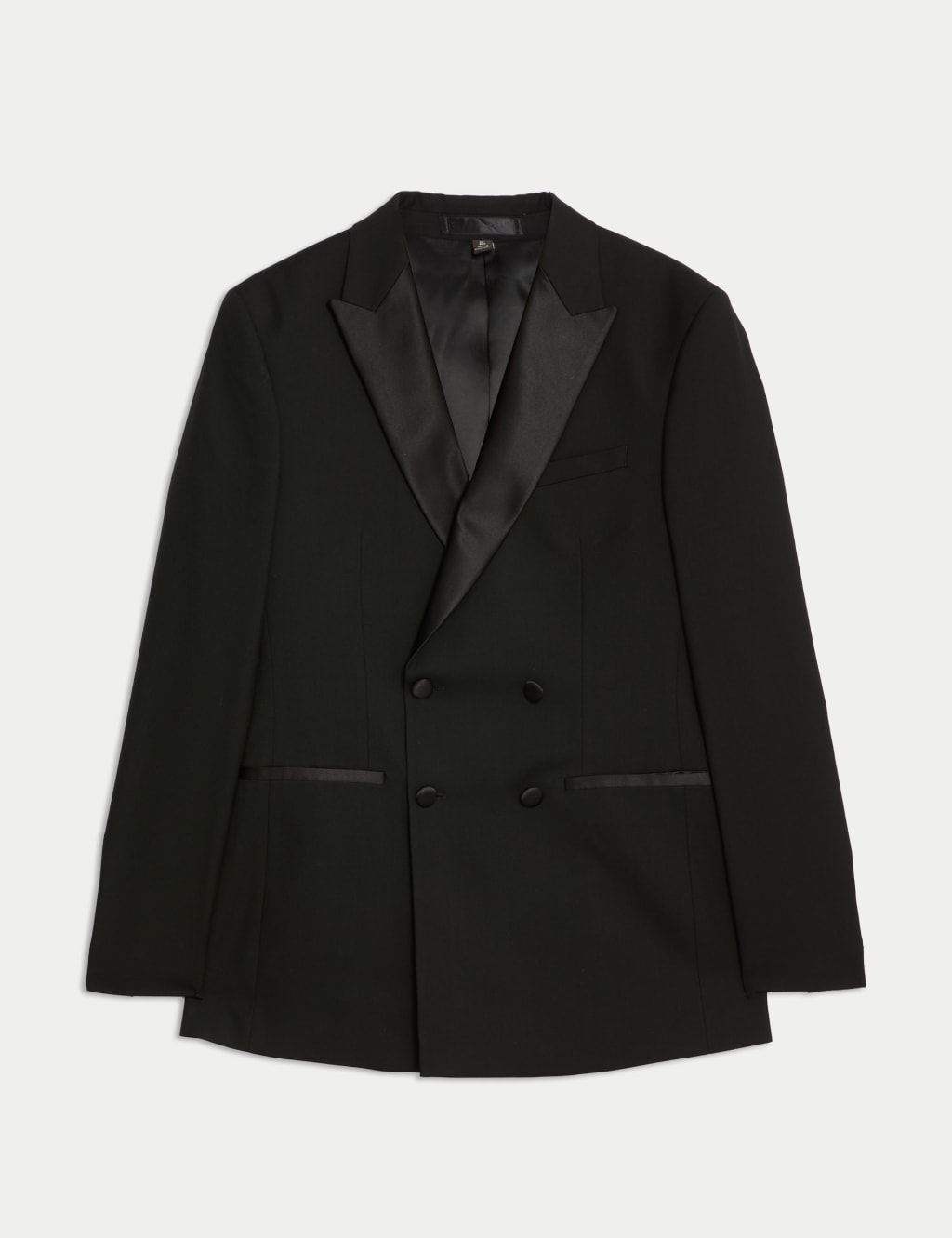 Slim Fit Double Breasted Tuxedo Jacket M S Collection M S