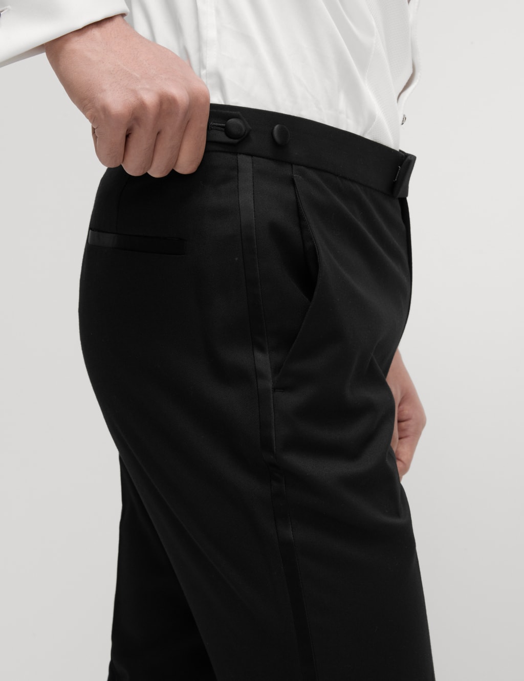 Slim Fit Stretch Tuxedo Trousers 4 of 7