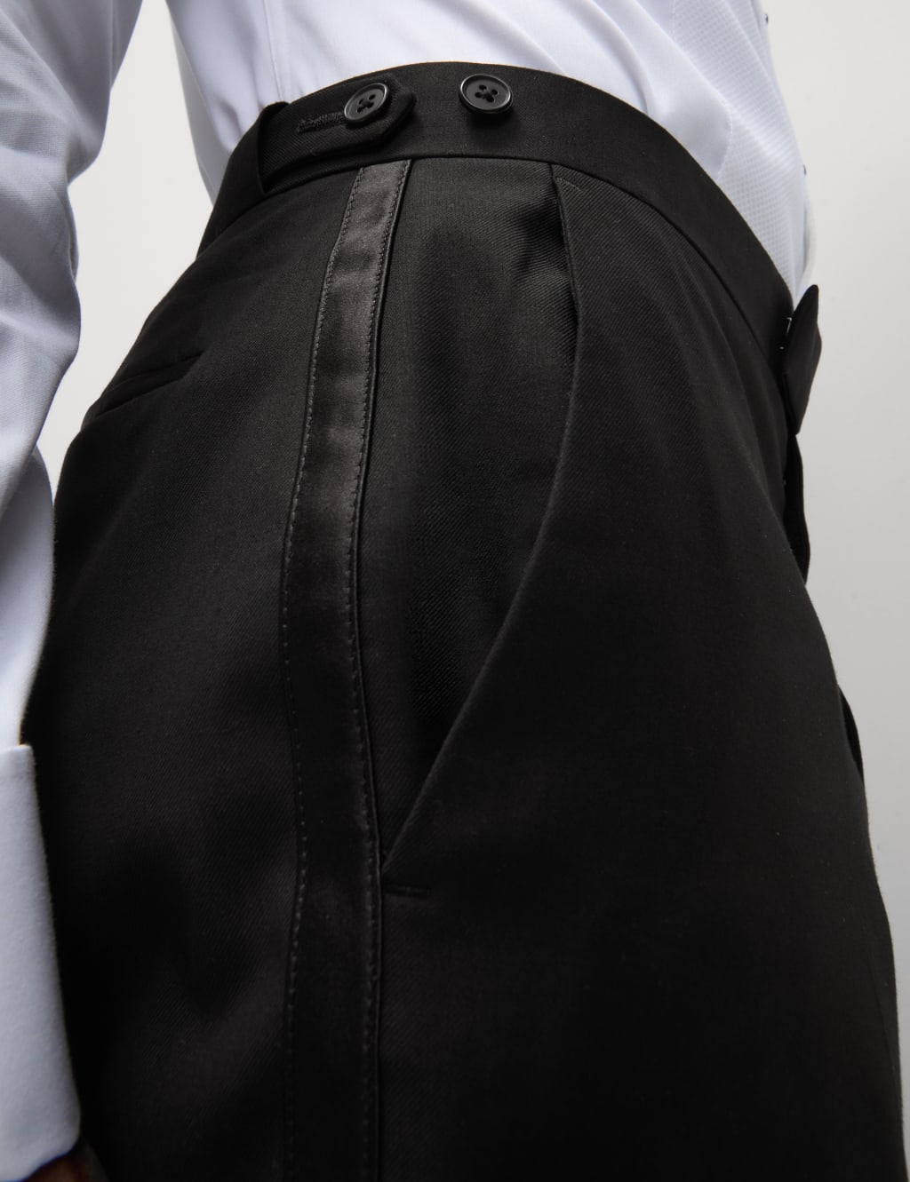 Regular Fit Stretch Tuxedo Trousers M S Collection M S