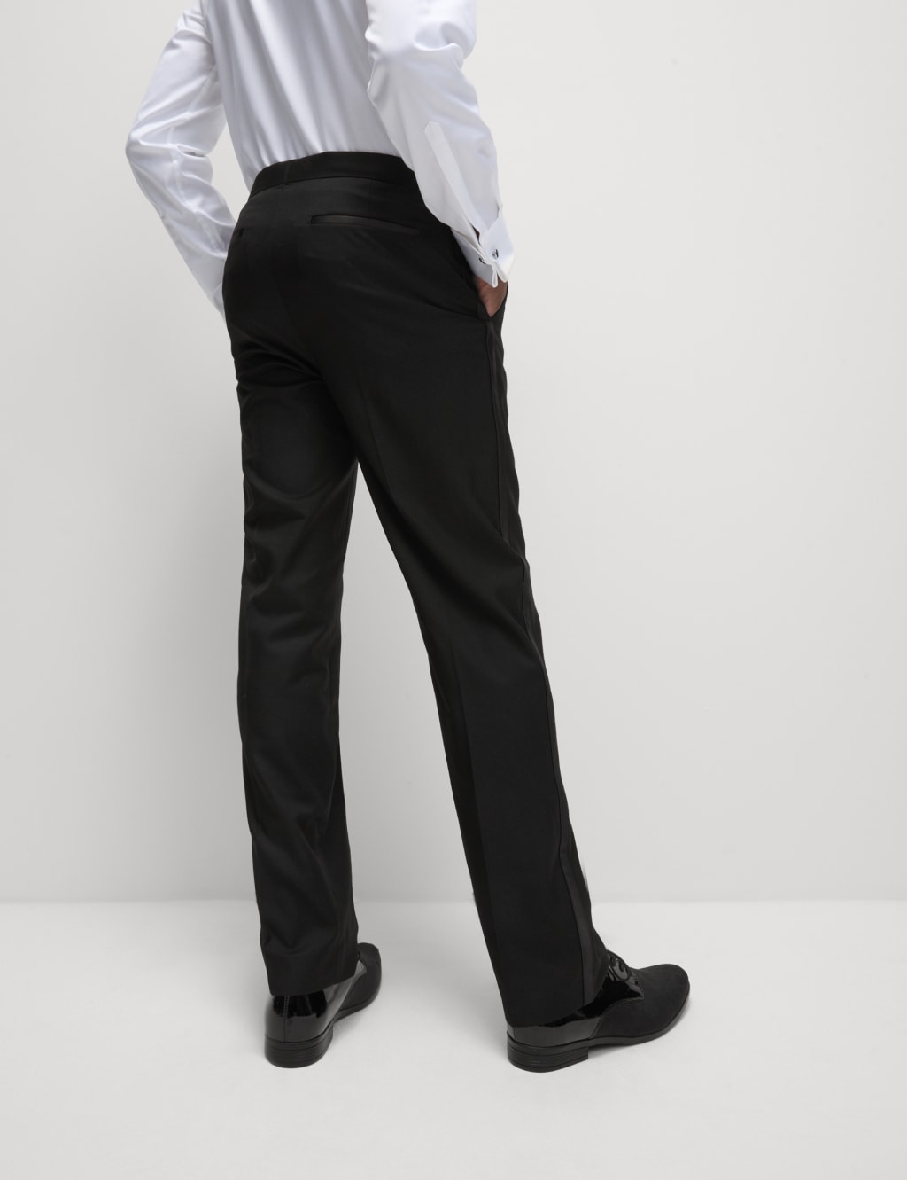 Regular Fit Stretch Tuxedo Trousers