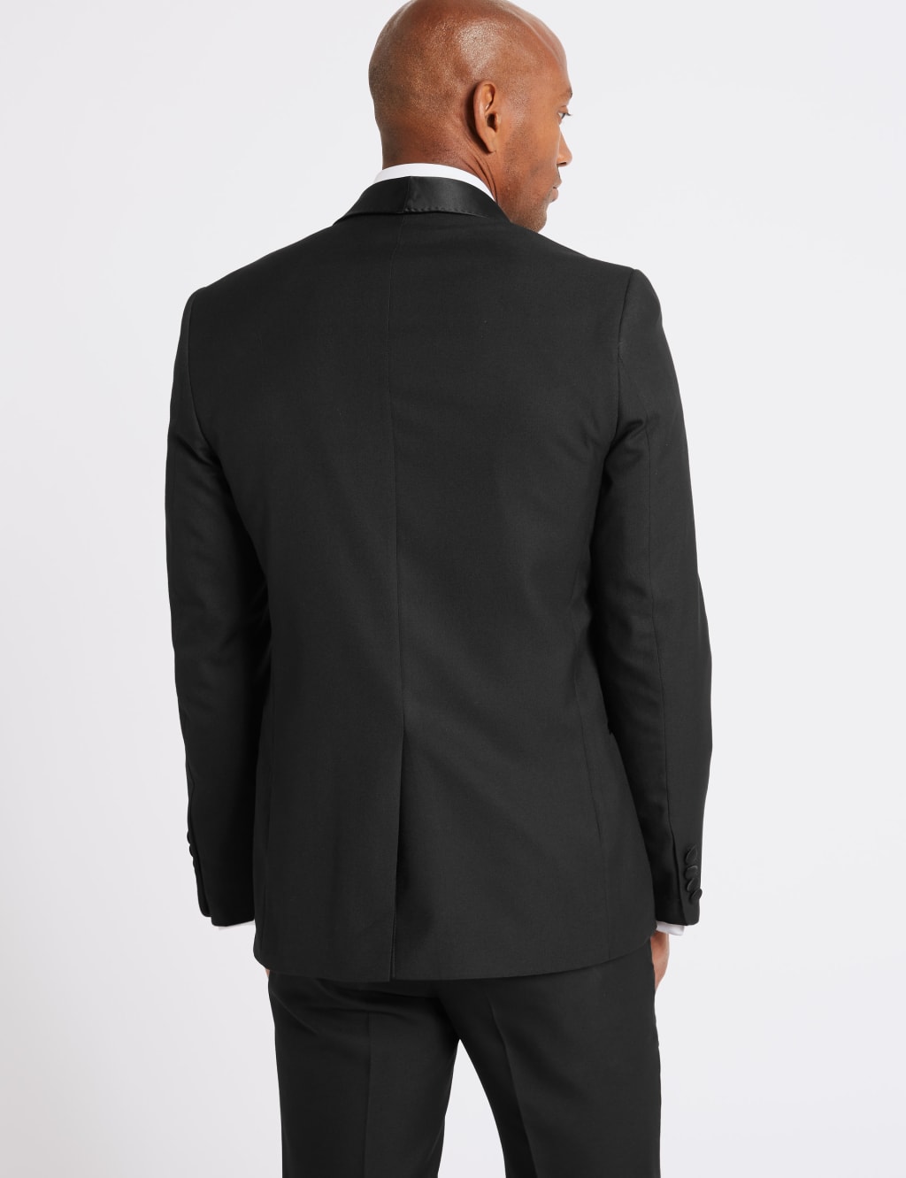 Black Slim Fit Dinner Jacket M S Collection M S