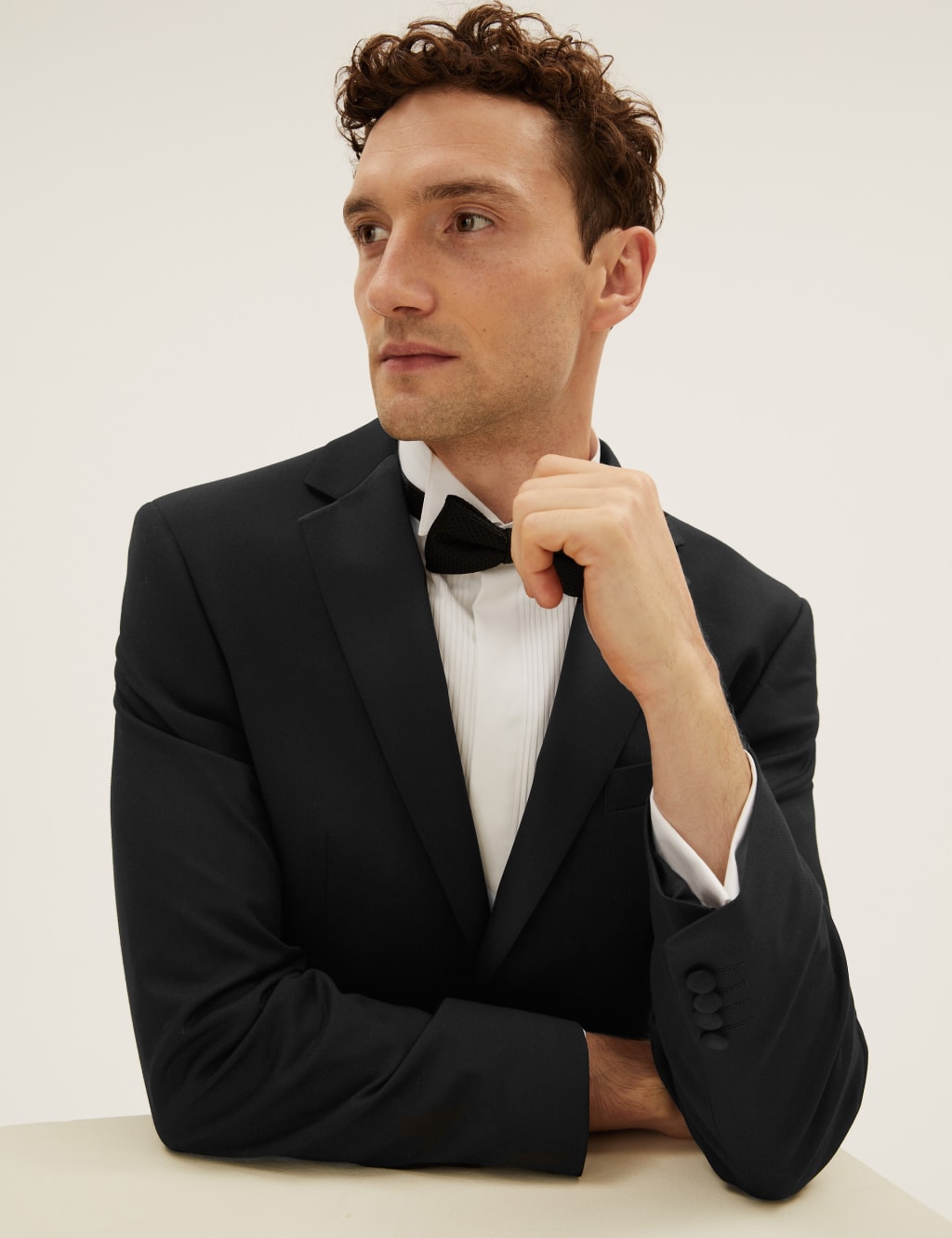 Regular Fit Tuxedo Jacket M S Collection M S