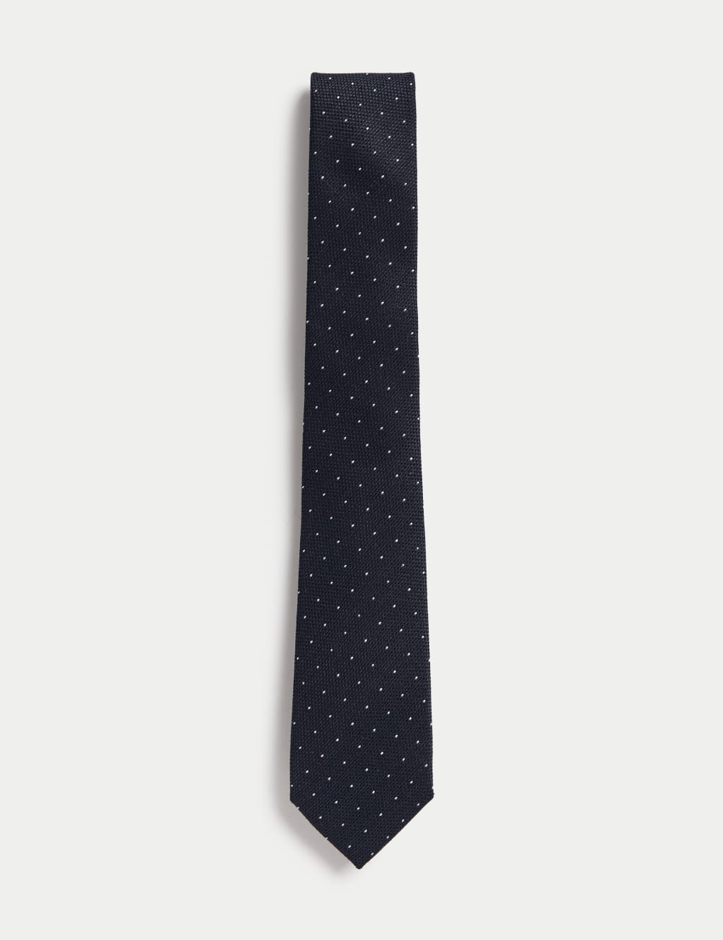 Slim Pin Dot Italian Wool Silk Tie 1 of 3