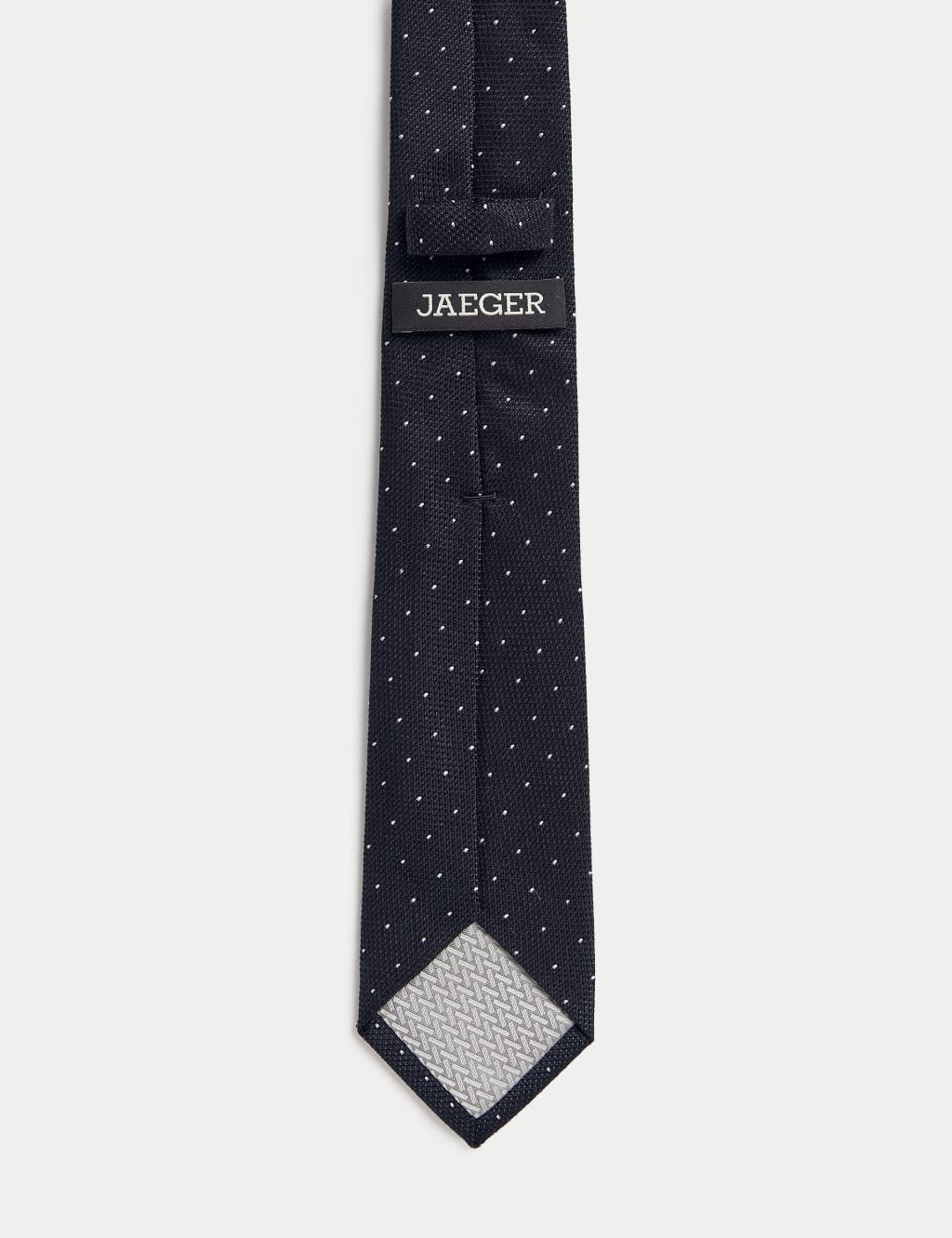 Slim Pin Dot Italian Wool Silk Tie 3 of 3