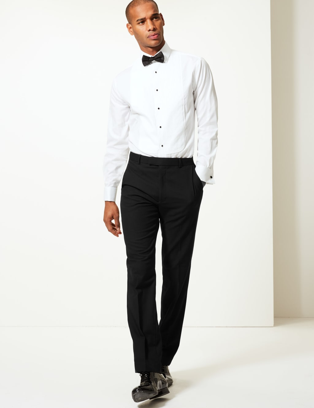 Black Tailored Fit Trousers 1 of 6