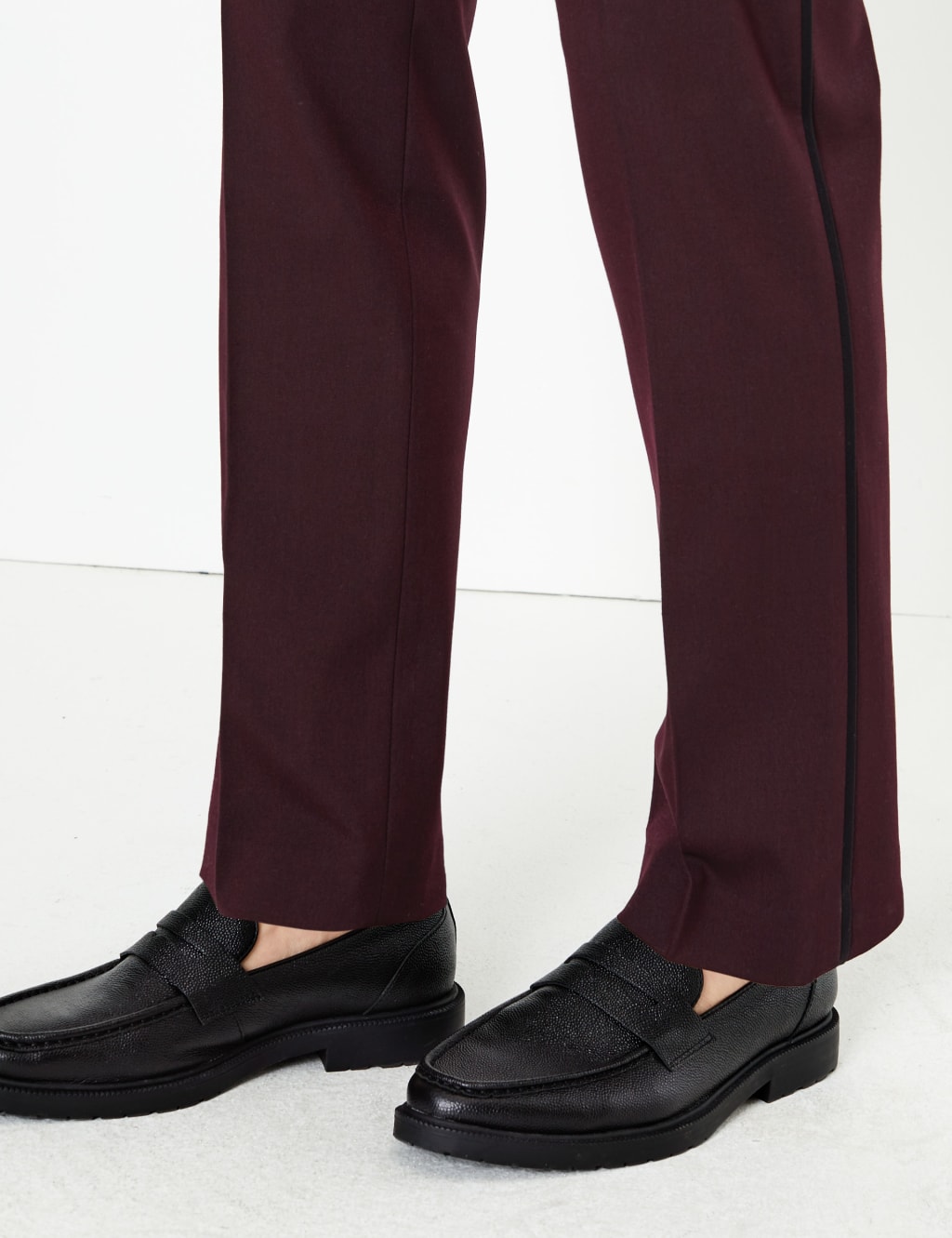 Burgundy Slim Fit Trousers 5 of 7