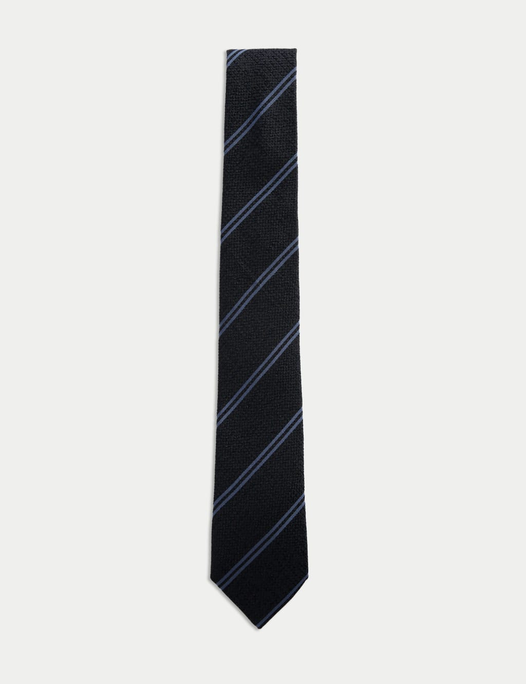 Slim Striped Pure Silk Tie 1 of 2