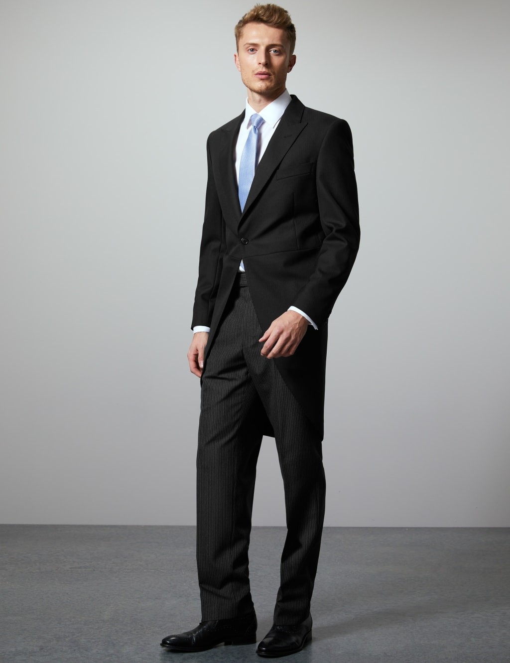 Charcoal Regular Fit Wool Blend Trousers 5 of 5