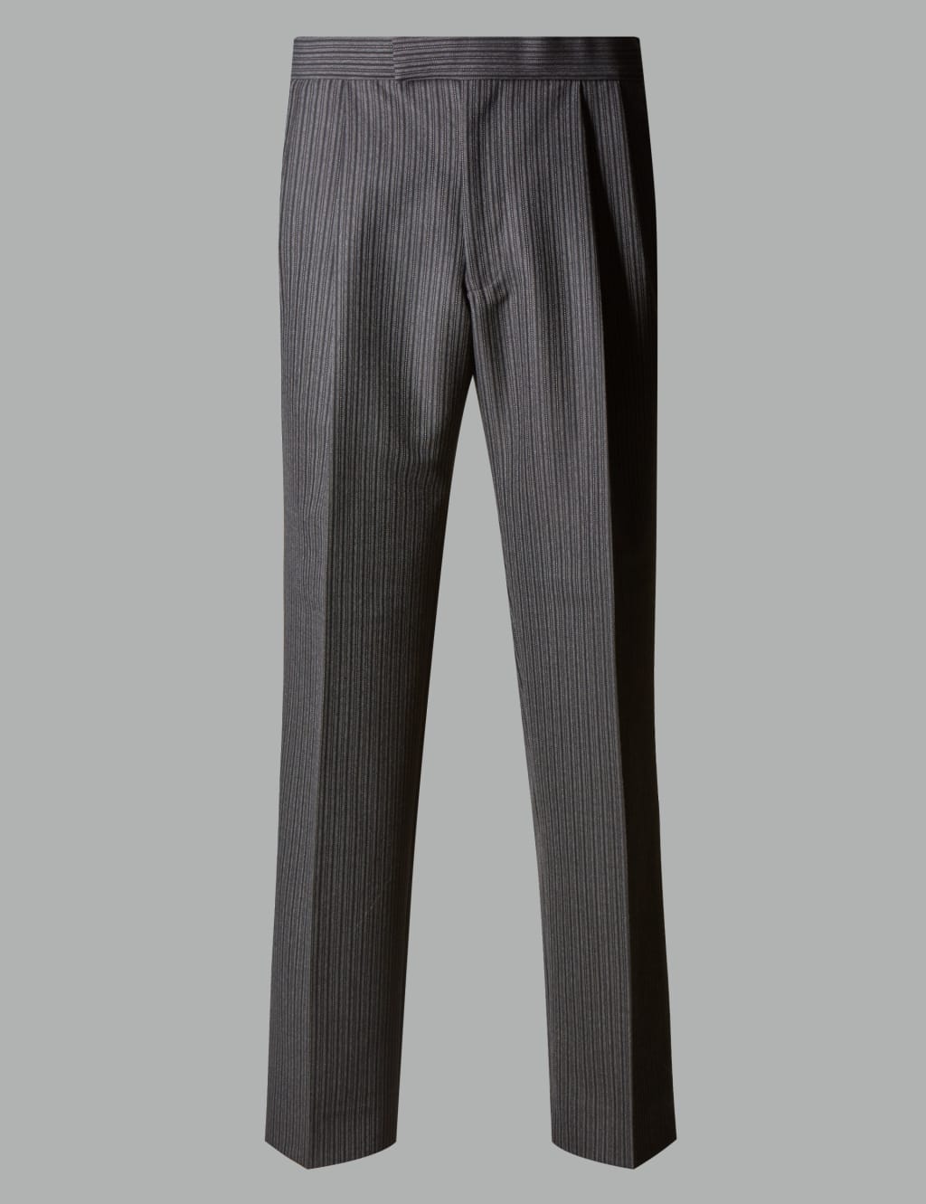 Charcoal Regular Fit Wool Blend Trousers 2 of 5