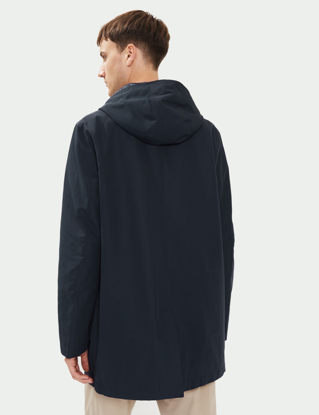 Cotton Blend Technical Hooded Parka 7 of 12