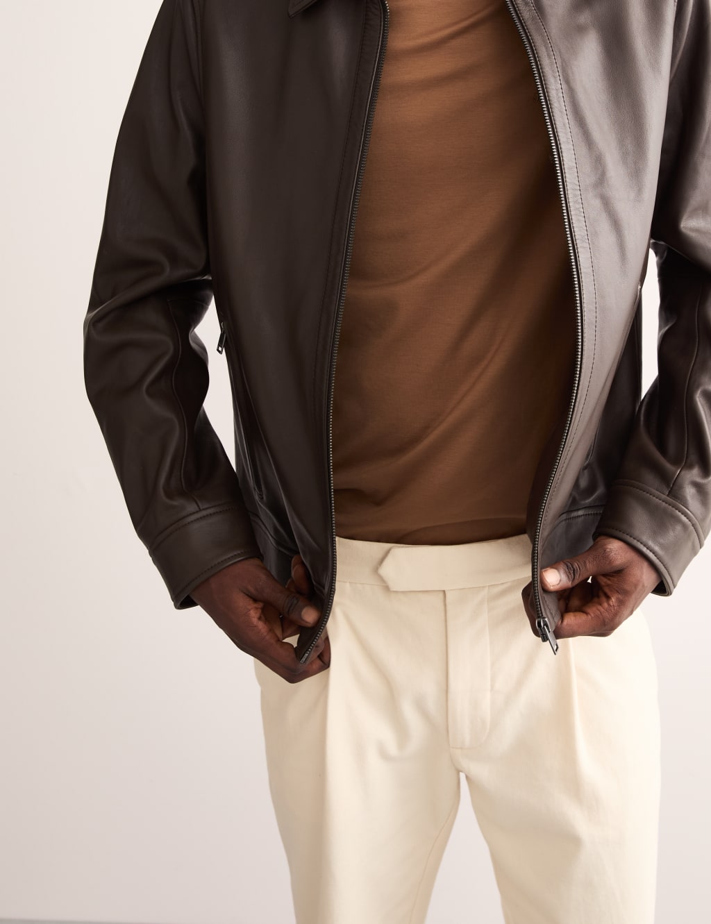 Polo men's leather jacket online
