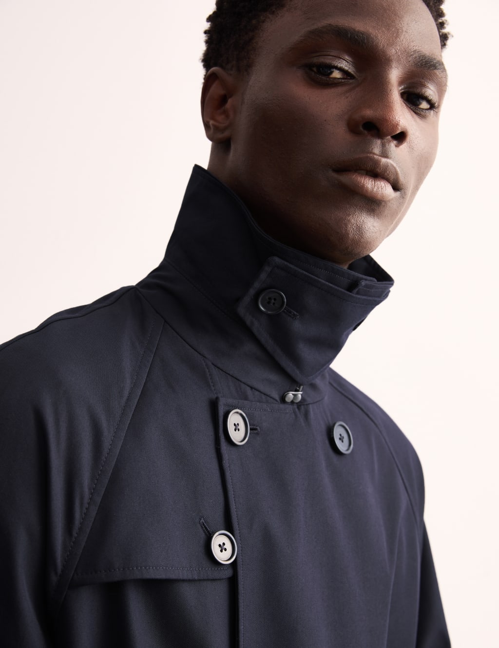 Cotton Rich Padded Trench Coat with Wool 4 of 9