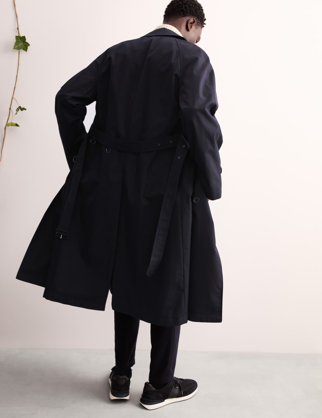 Cotton Rich Padded Trench Coat with Wool 7 of 9