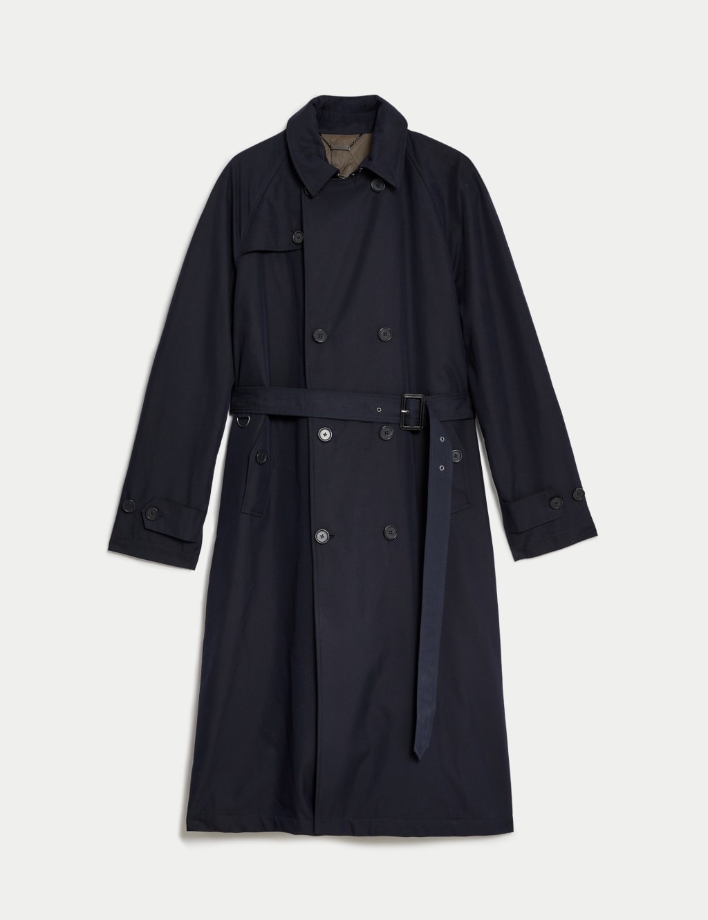 Cotton Rich Padded Trench Coat with Wool 2 of 9