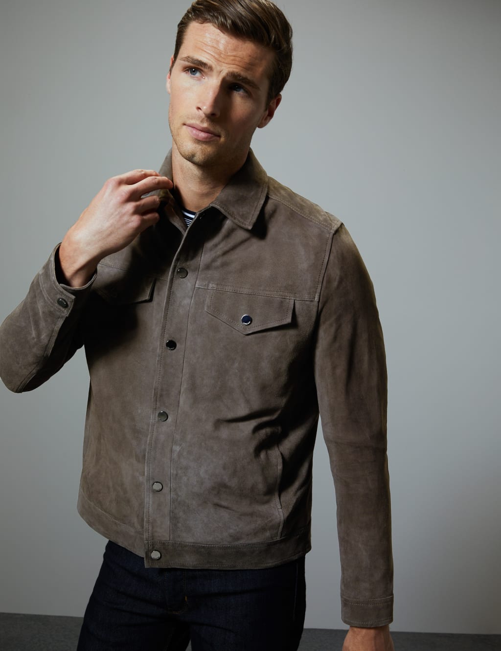 M&s suede jacket online