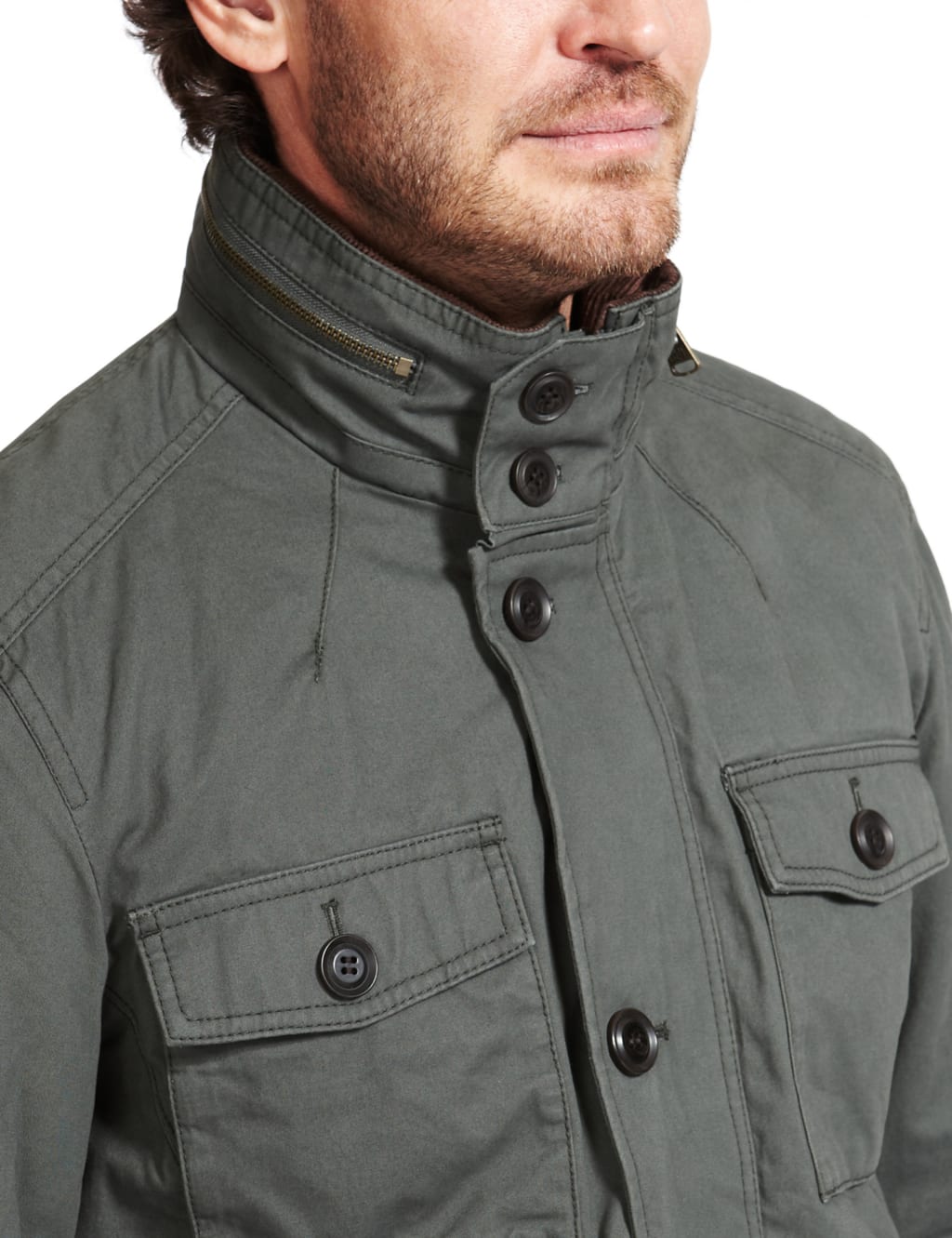 Marks and spencer military jacket on sale