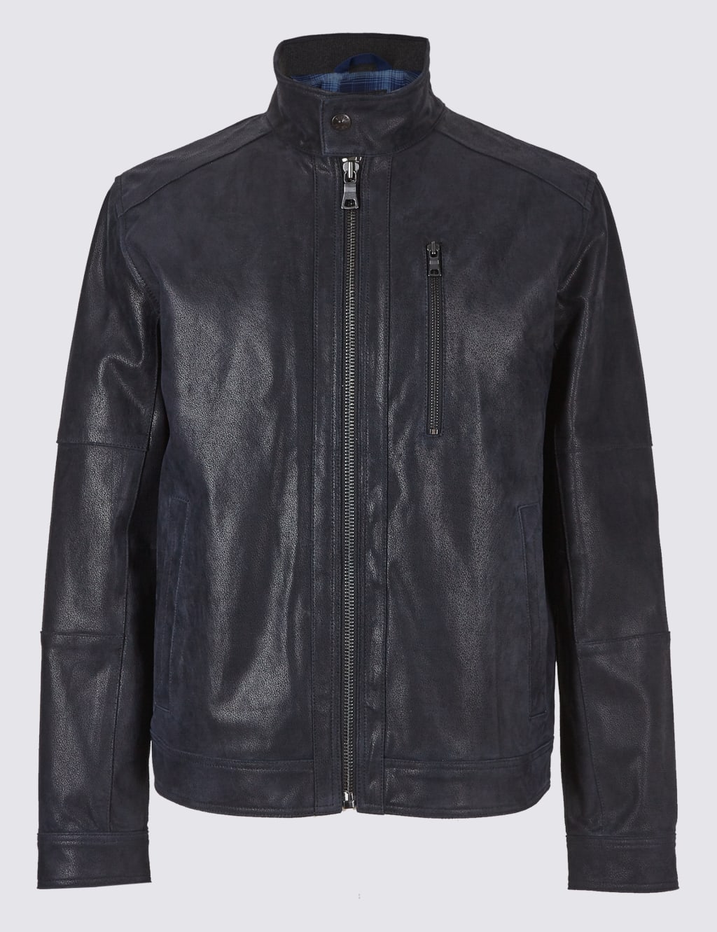 Leather Biker Jacket M S Collection M S